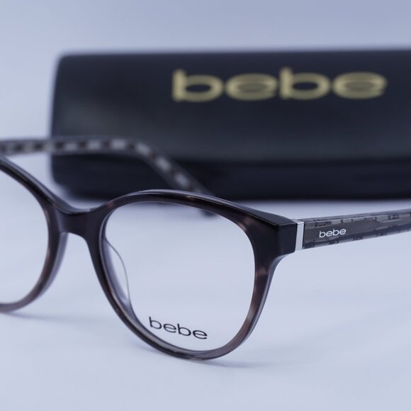 Bebe BB5195 001 Cat Eye Eyeglasses 53mm – Jet Gradient - Picture 3 of 8